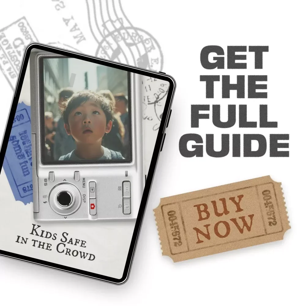 Kids Safe in the Crowd Ebook | Family Travel Safety Guide | Crowd Navigation for Parents | Child Safety Digital Download