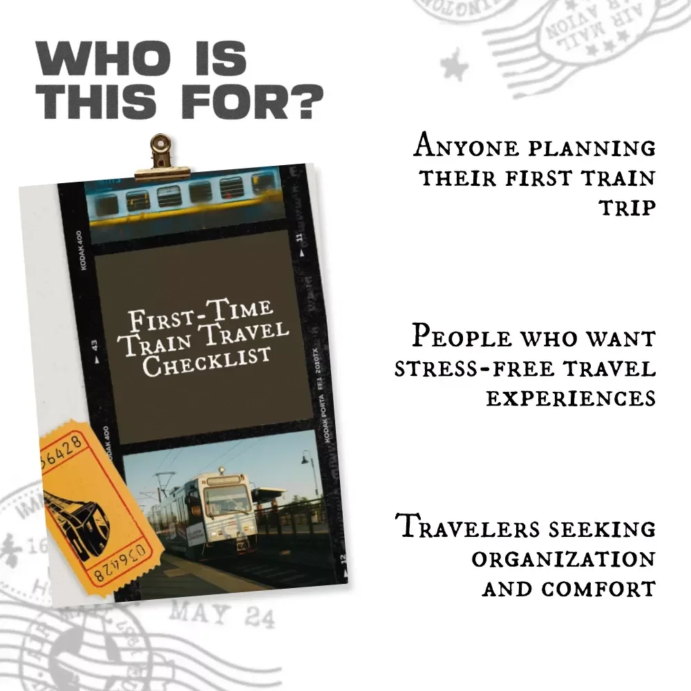 First-Time Train Travel Checklist: Essential Train Travel Tips for First Timers