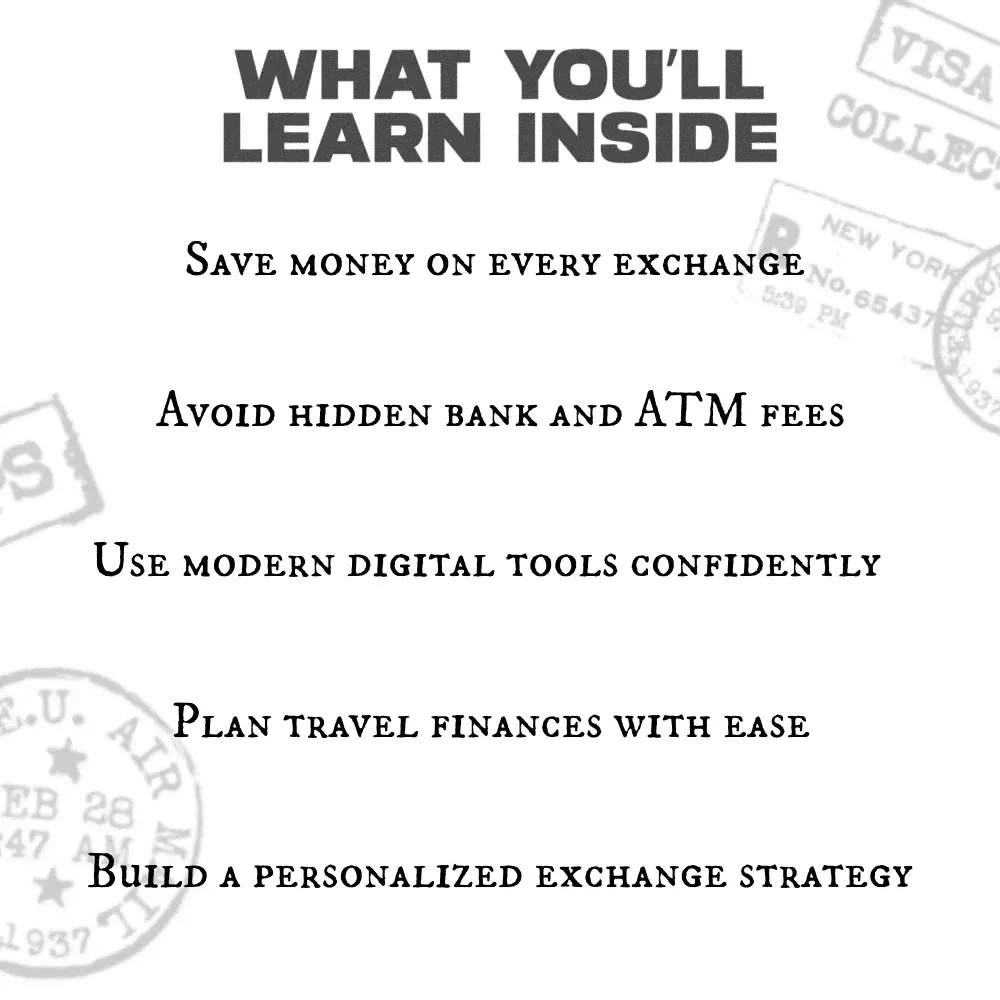 How to Exchange Currency Without Paying a Dime | Fee-Free Currency Exchange Guide, Travel Money Tips, Digital Download eBook for Smart Travelers