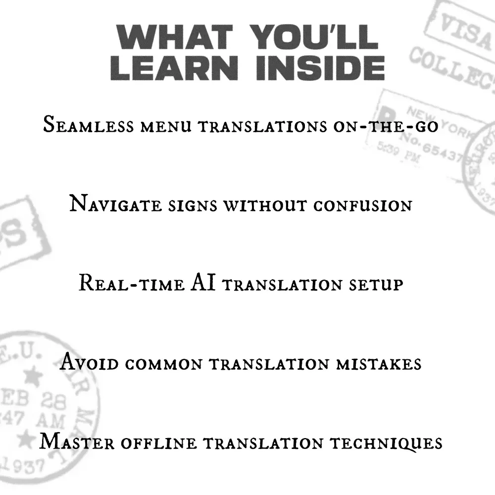 AI on the Go: Effortless Translation of Menus and Signs - A Traveler's Guide to Using AI for Easy Language Translation
