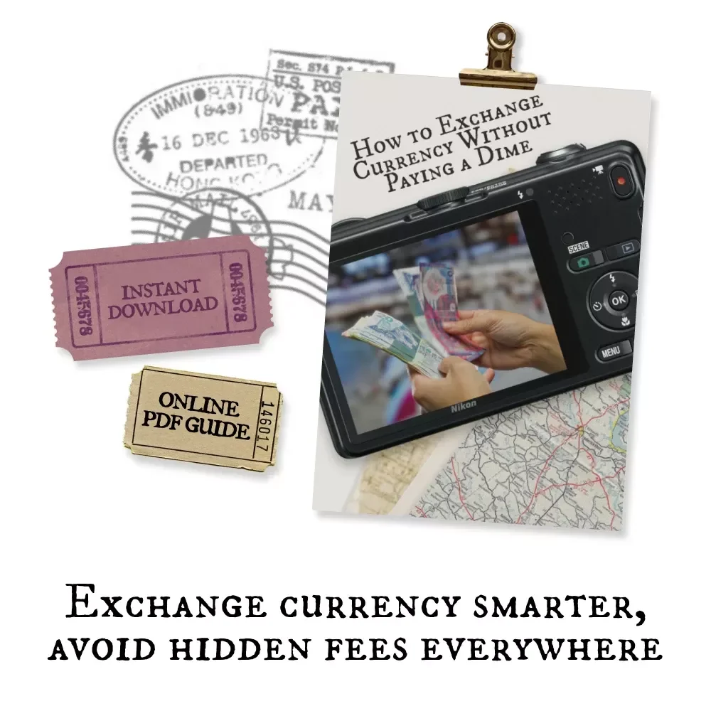 How to Exchange Currency Without Paying a Dime | Fee-Free Currency Exchange Guide, Travel Money Tips, Digital Download eBook for Smart Travelers