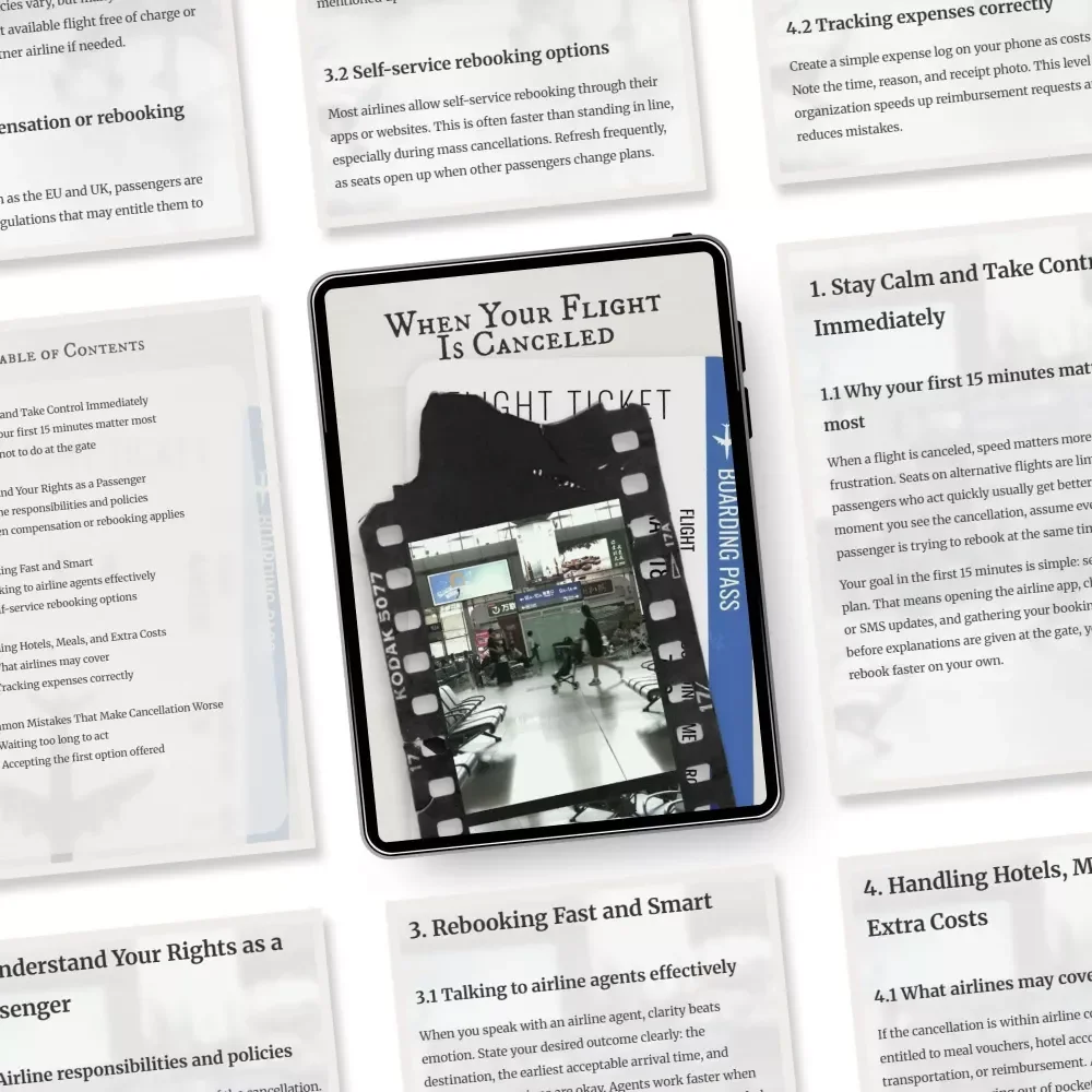 When Your Flight Is Canceled | Essential eBook Guide on What to Do If Your Flight Is Canceled for Stress-Free Rebooking and Refunds