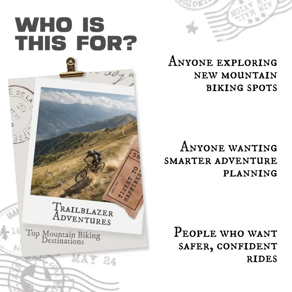 Trailblazer Adventures: Top Mountain Biking Destinations | Ultimate Guide for Riders | Mountain Biking Destinations Travel eBook