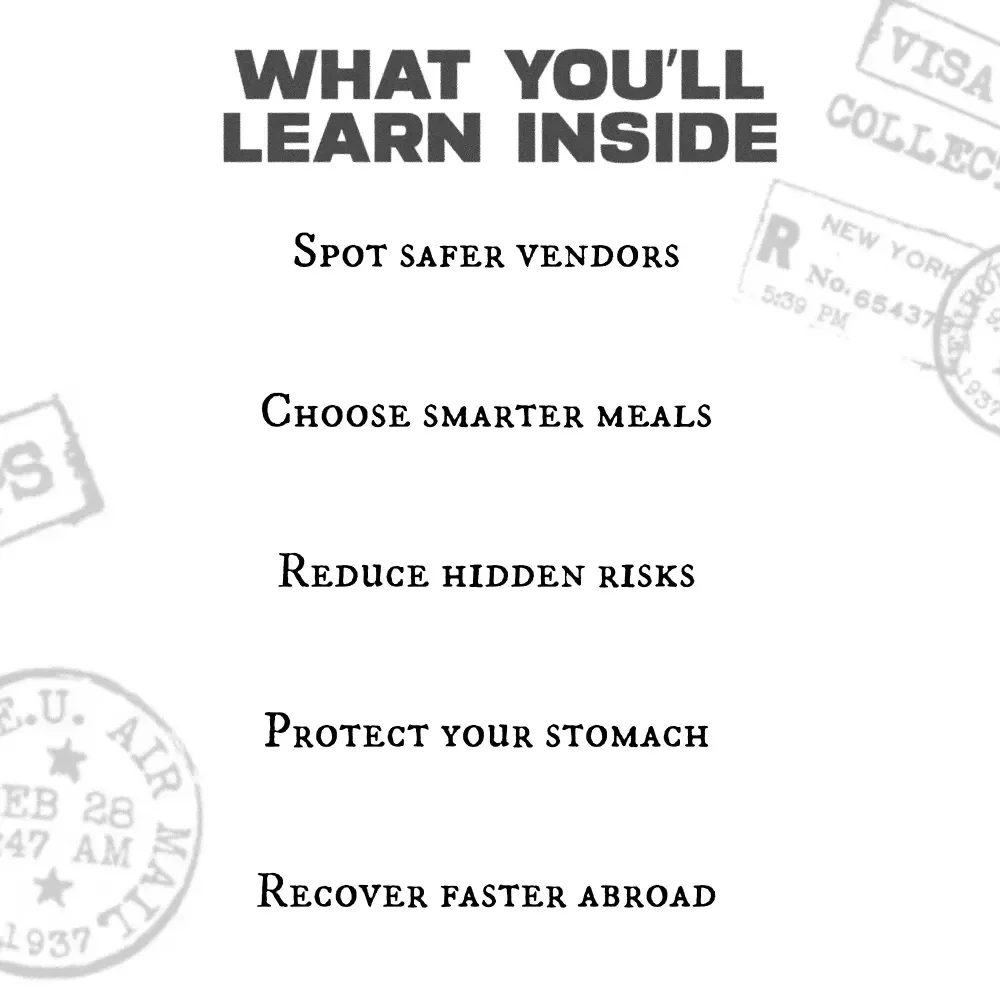 Streetwise Food Adventures That Don’t Make You Sick | Ultimate Street Food Safety Guide for Travelers & Food Lovers | Learn How to Avoid Getting Sick While Eating Street Food Worldwide