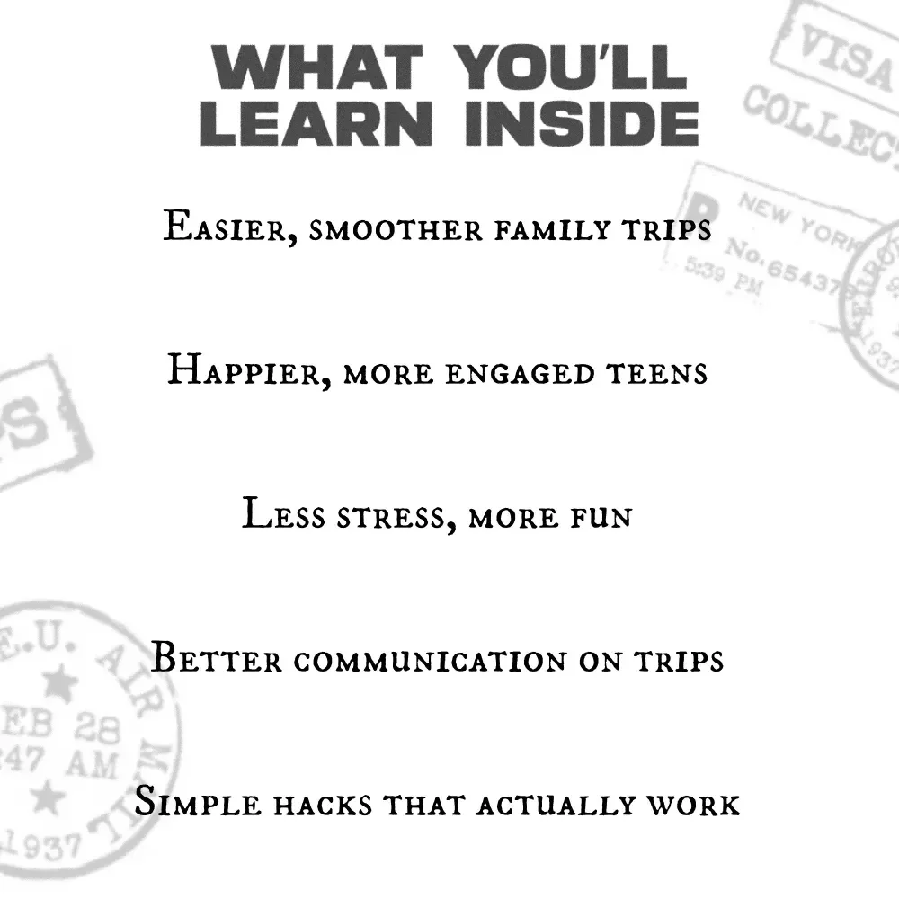 Travel Hacks to Make Teens Happy | Ultimate Teen Travel Checklist for Stress-Free Family Trips | traveling with teens how to keep them happy Guide