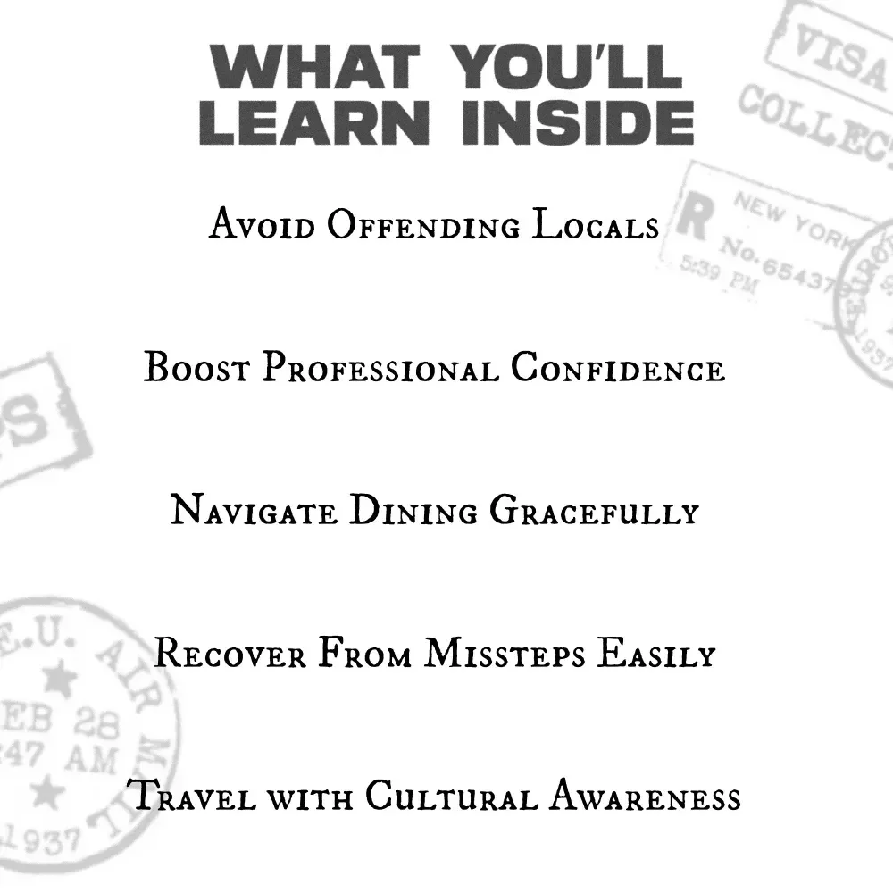 First Impressions Matter: Global Etiquette Guide Digital Download | Local Customs and Etiquette Guide | Ebook for Travelers