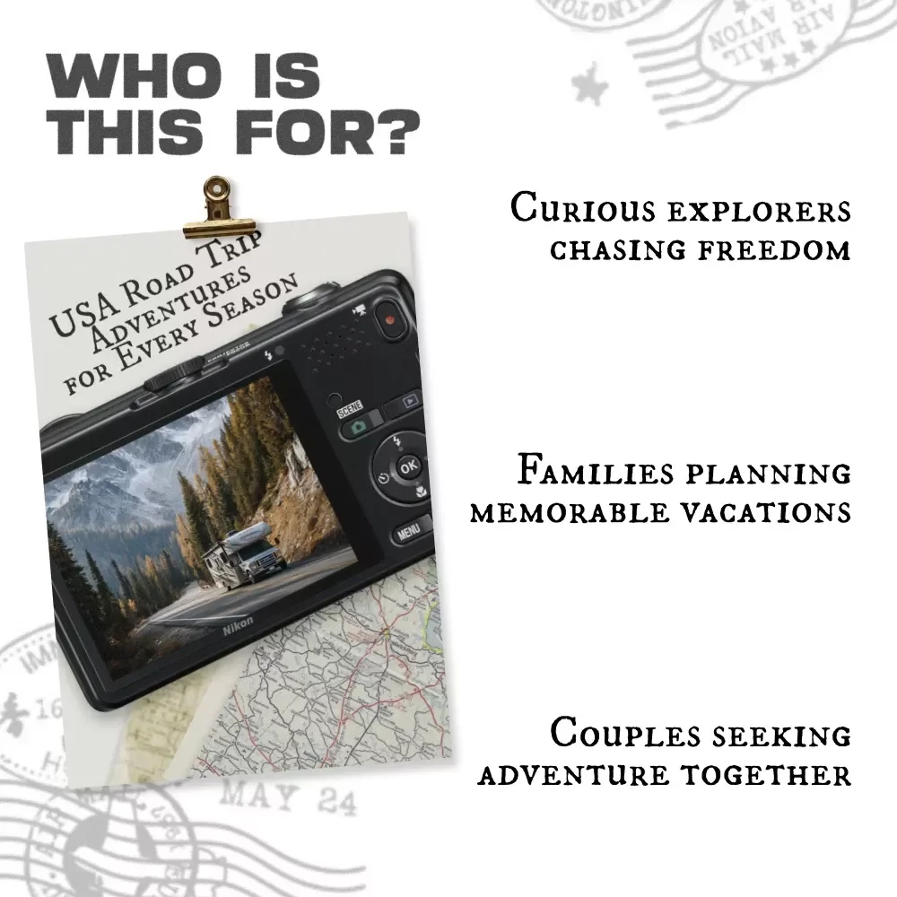 USA Road Trip Adventures for Every Season | Digital Travel eBook | Inspiring USA Road Trip Ideas for Each Season