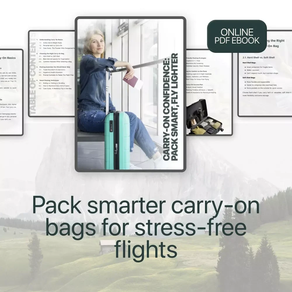 Carry-On Confidence: Pack Smart, Fly Lighter | Smart Travel Packing Guide, TSA-Friendly Carry-On Checklist & Stress-Free Flying Planner