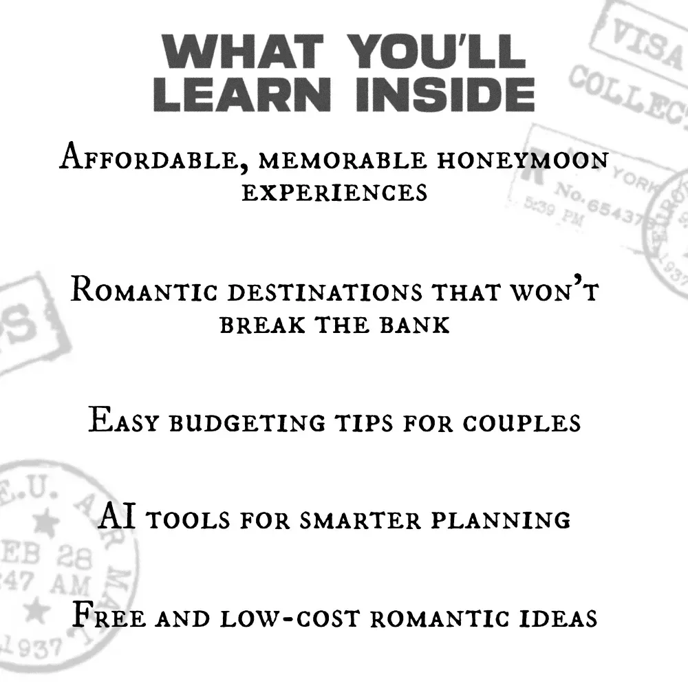 Your Dream Honeymoon Without the Dream Price - Budget-Friendly Honeymoon Planning eBook