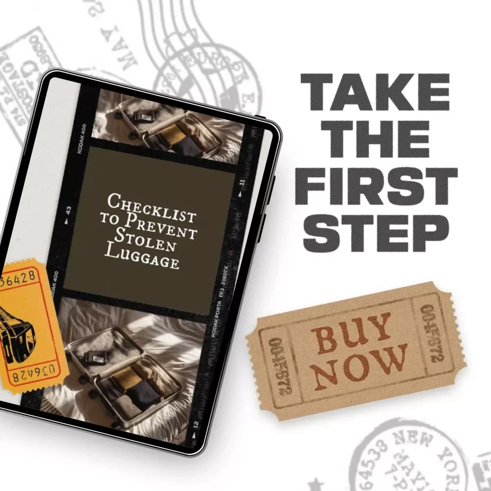 Checklist to Prevent Stolen Luggage – Travel Safety Checklist | how to prevent stolen luggage tips for Airports, Hotels & Transit
