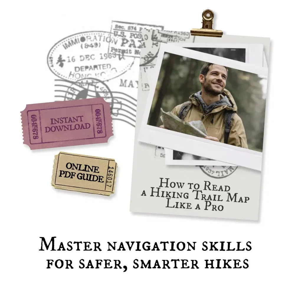 How to Read a Hiking Trail Map Like a Pro — Digital eBook for Beginners, Adventurers & Outdoor Enthusiasts | Learn Trail Navigation, Map Symbols & AI Hiking Tools for Safer Hikes