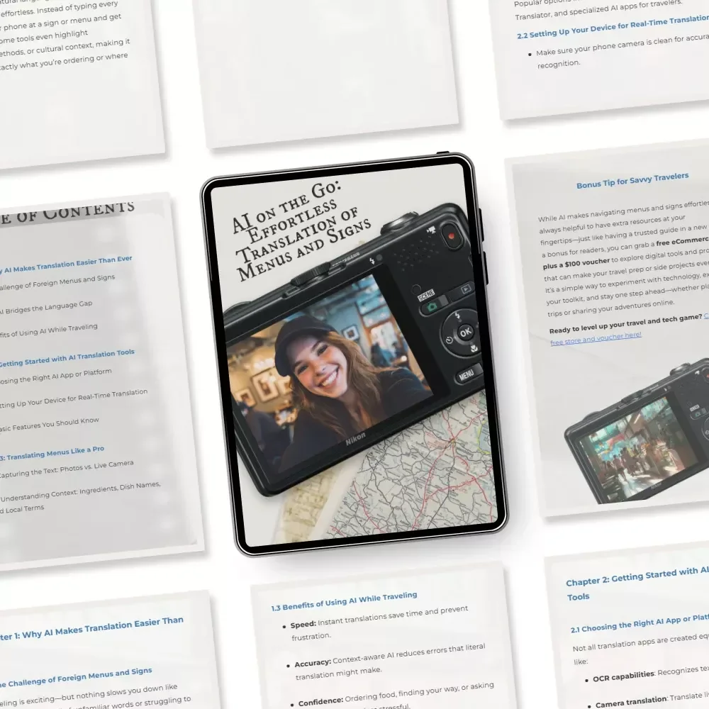 AI on the Go: Effortless Translation of Menus and Signs - A Traveler's Guide to Using AI for Easy Language Translation