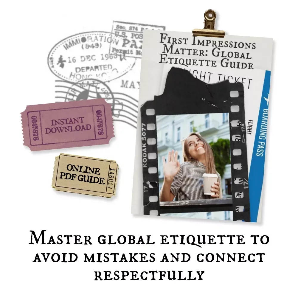 First Impressions Matter: Global Etiquette Guide Digital Download | Local Customs and Etiquette Guide | Ebook for Travelers