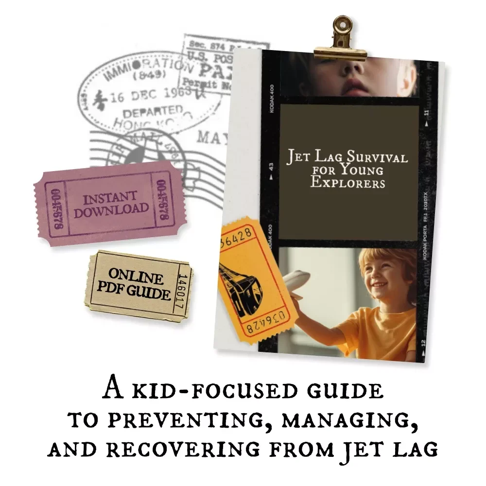 Jet Lag Survival for Young Explorers | Travel Parent Guide | Managing Jet Lag with Young Children | Family Travel eBook for Stress-Free Time Zone Transitions