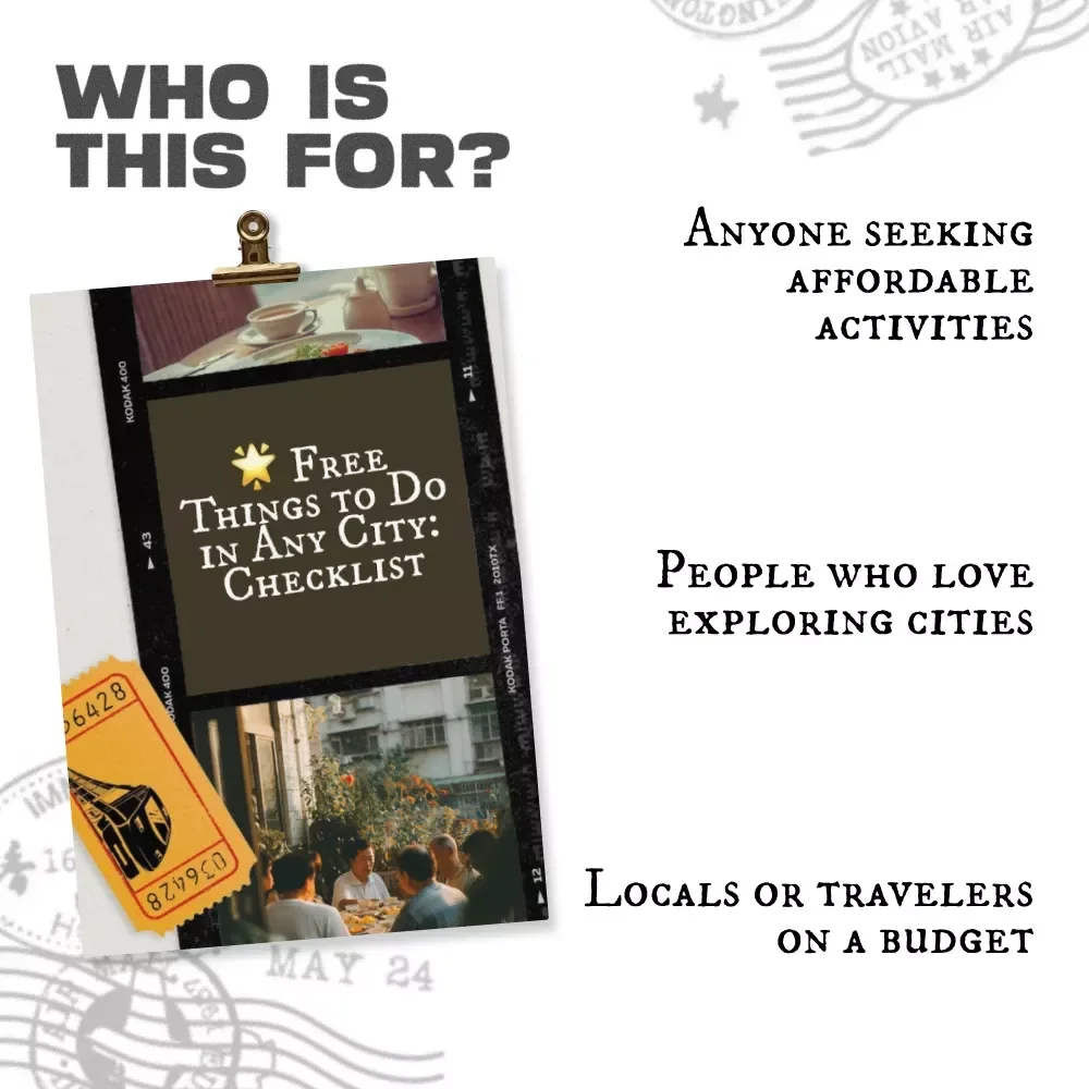 Free Things to Do in Any City: Checklist – Your Ultimate Guide to Free Local Adventures