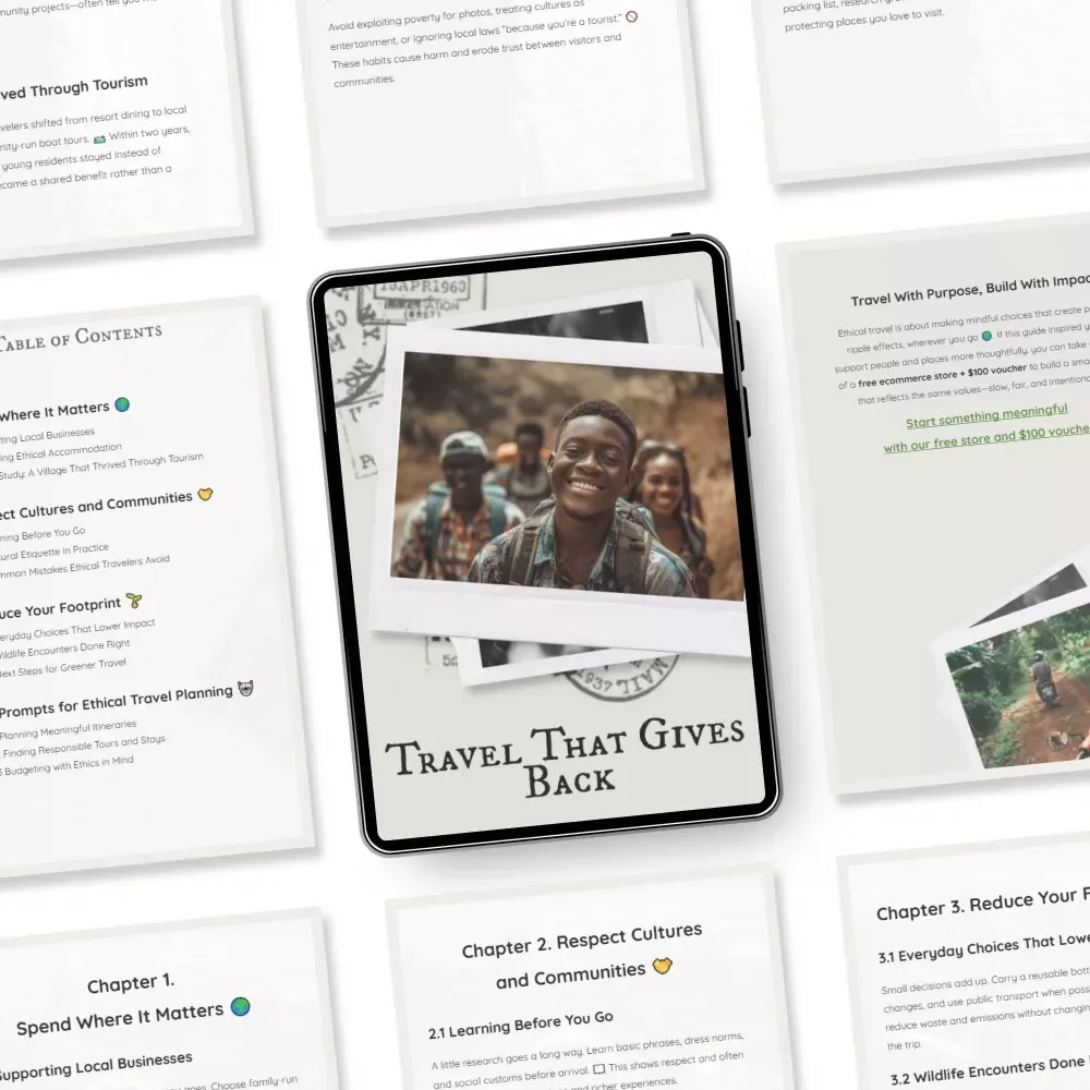 Travel That Gives Back | Ethical Travel Guide with Practical Tips for Ethical Travel, Responsible Tourism & Meaningful Adventures