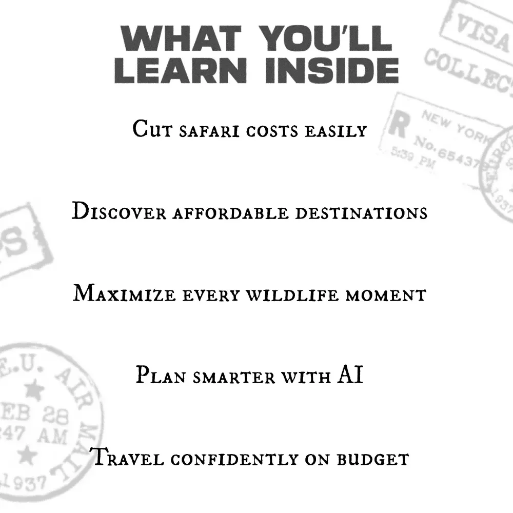 Savvy Safari: Explore Wildlife Without Breaking the Bank – Budget-Friendly Travel Guide for Smart Explorers | Ultimate Affordable Safari Planning Ebook