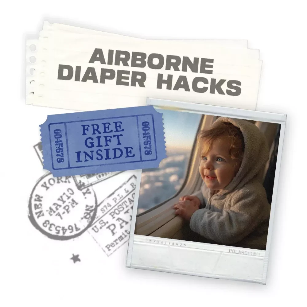 Airborne Diaper Hacks: Changing Your Baby at 30,000 Feet | Printable Travel Checklist for Parents | Flying With Baby Essentials