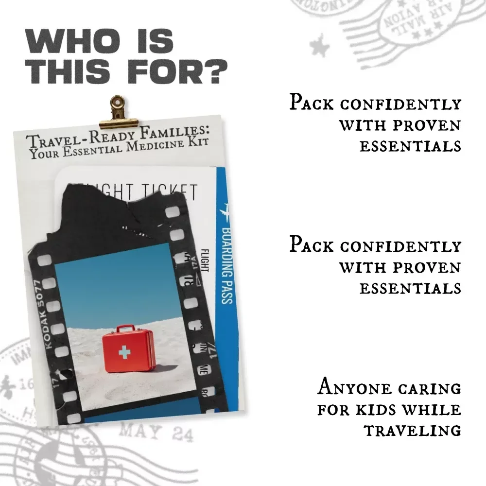 Travel-Ready Families: Your Essential Medicine Kit – Printable eBook for Parents | Family Travel Guide | essential medicine kit for family travel | Vacation Prep Checklist | Digital Download