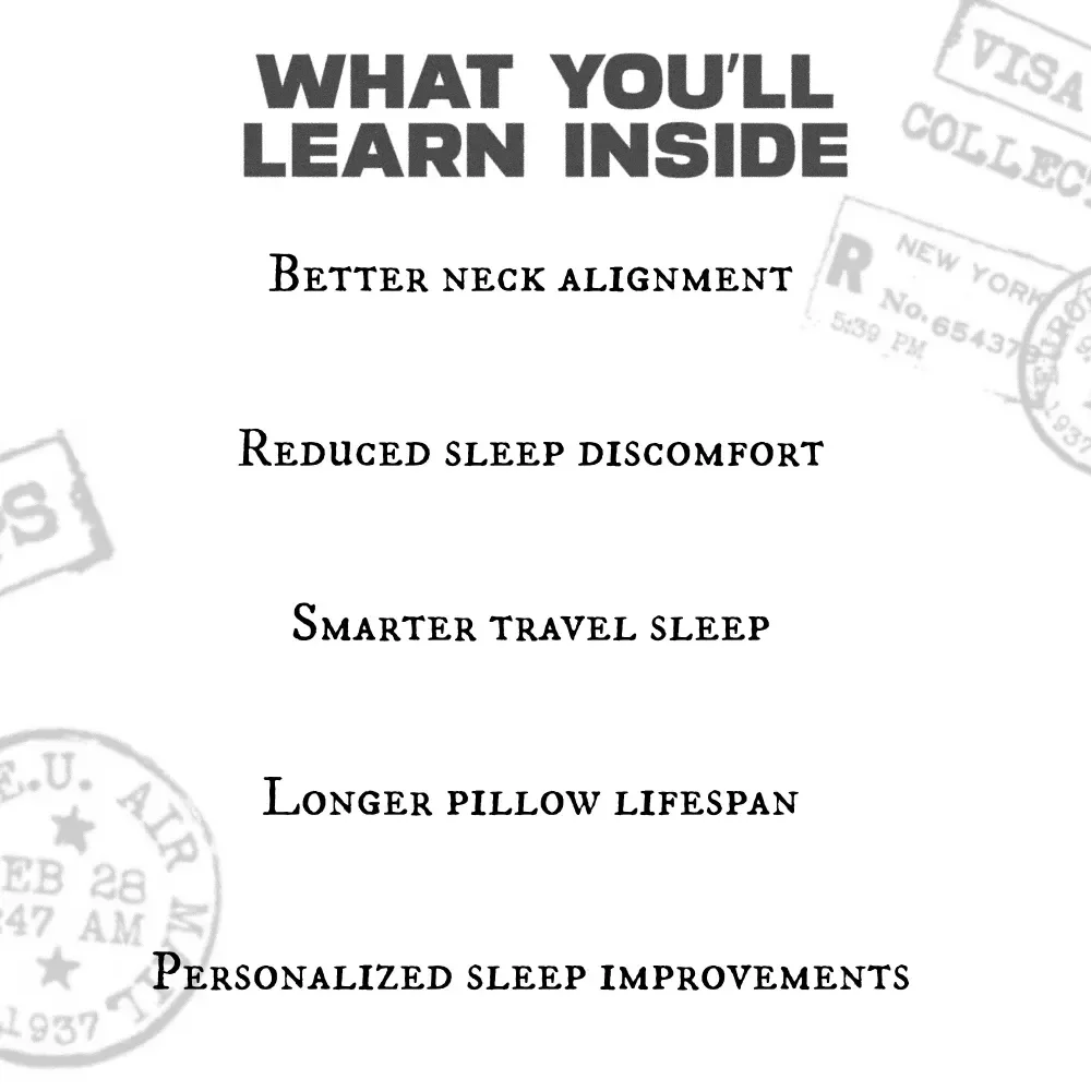 Neck Pillow Hacks for Better Sleep Checklist | Sleep Better on Planes, Trains & at Home with Simple Neck Pillow Tips