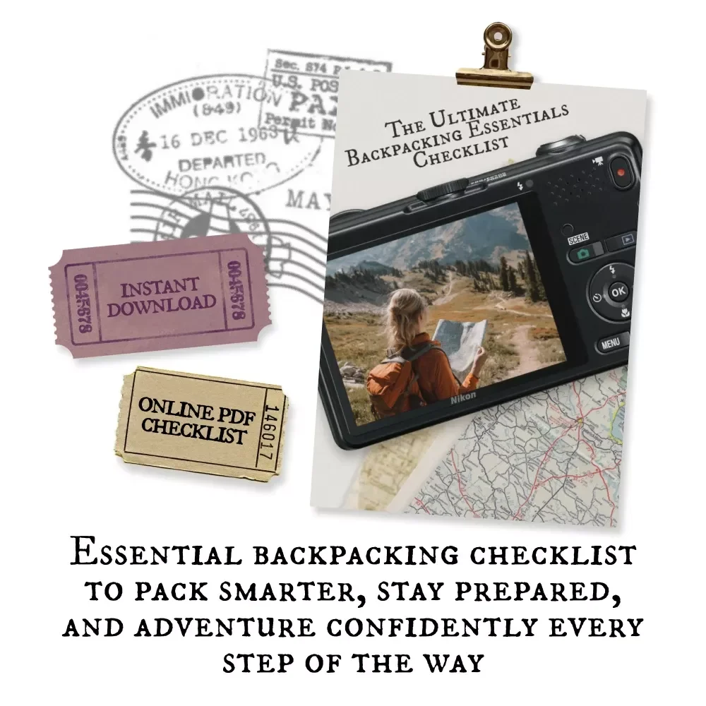 The Ultimate Backpacking Essentials Checklist | Printable Hiking Planner, Outdoor Prep Guide, Digital Packing Organizer