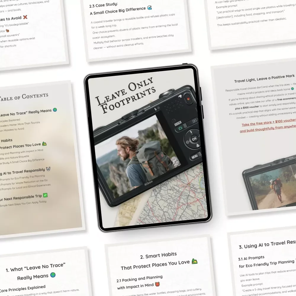 Leave Only Footprints – A Practica l Guide to Leave No Trace Principles for Travelers Who Want to Explore Responsibly