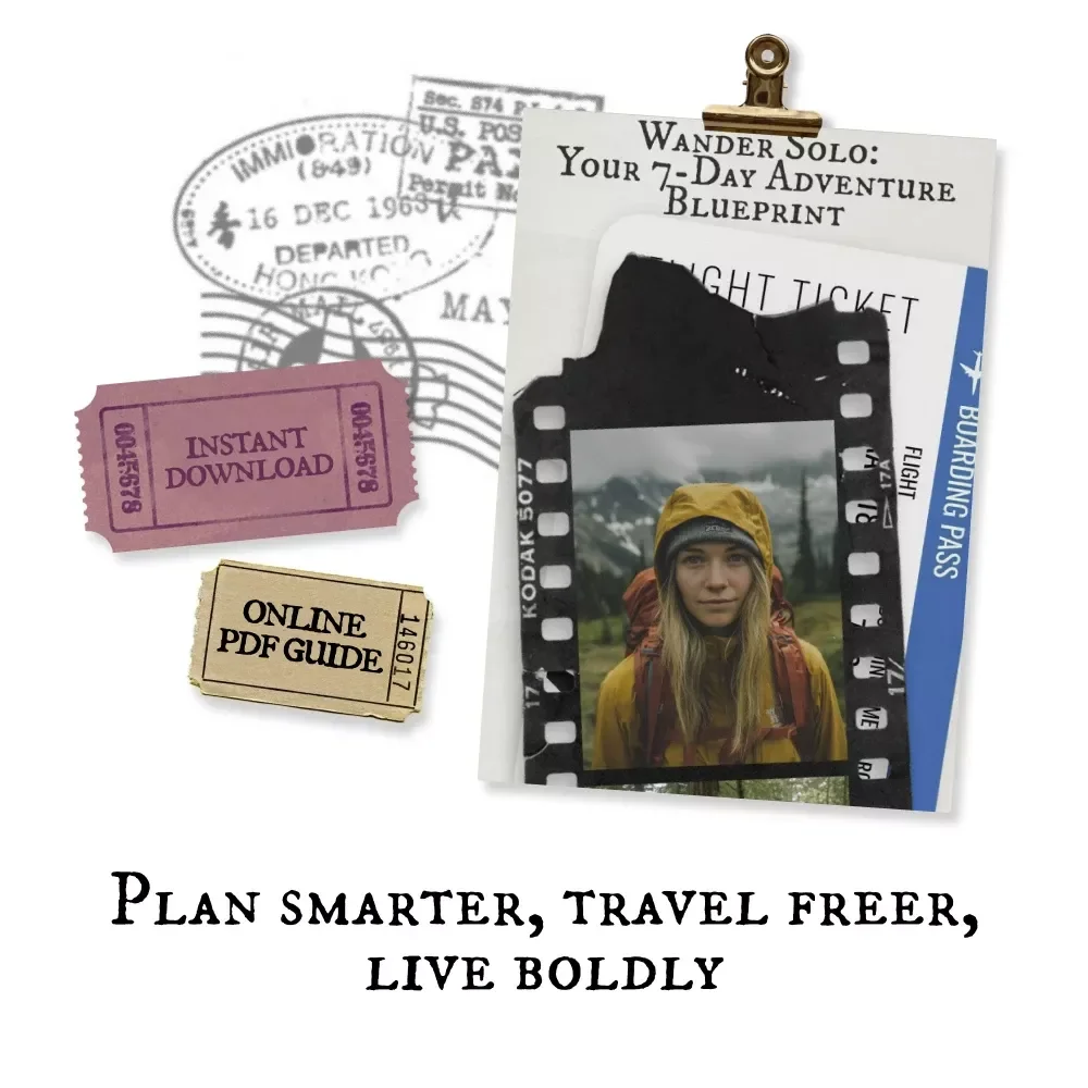 Wander Solo: Your 7-Day Adventure Blueprint | Digital Guide for Independent Travelers | Solo Travel Itinerary for One Week