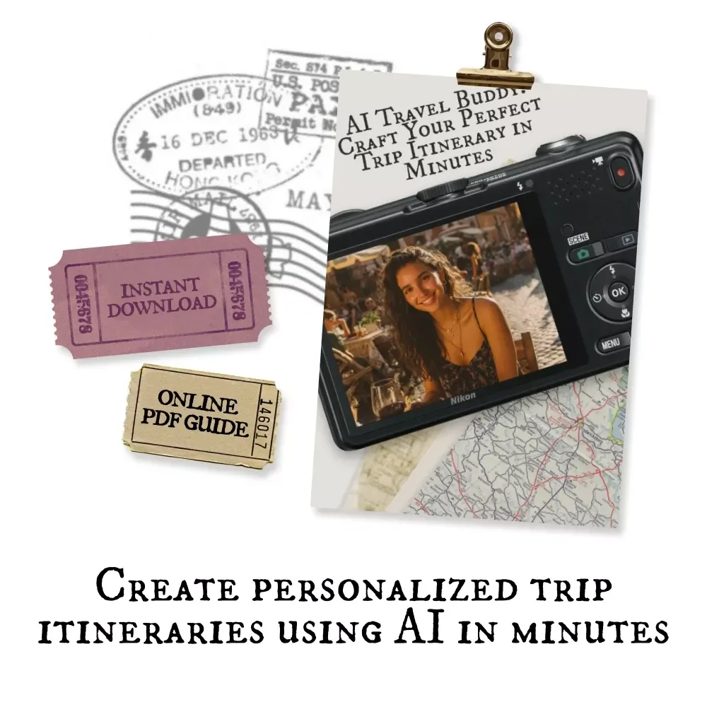 AI Travel Buddy: Craft Your Perfect Trip Itinerary in Minutes - Digital Download eBook Guide