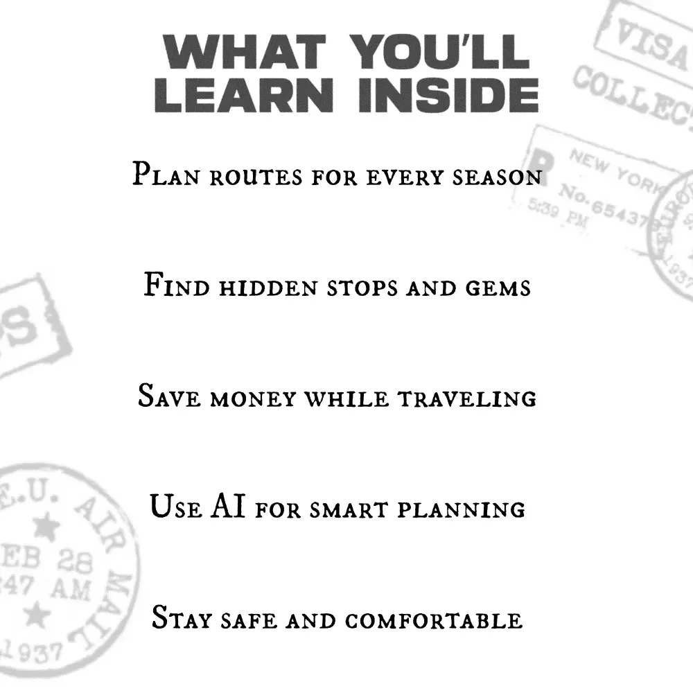 USA Road Trip Adventures for Every Season | Digital Travel eBook | Inspiring USA Road Trip Ideas for Each Season