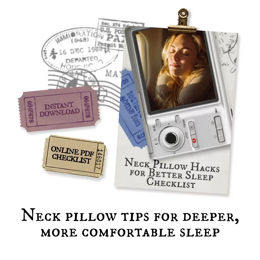 Neck Pillow Hacks for Better Sleep Checklist | Sleep Better on Planes, Trains & at Home with Simple Neck Pillow Tips