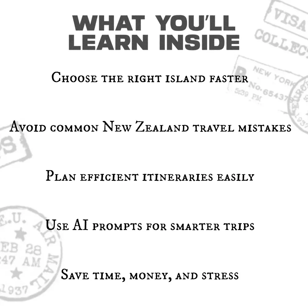 North or South NZ – New Zealand North vs South Island Itinerary Guide, Travel Planner eBook & Checklist