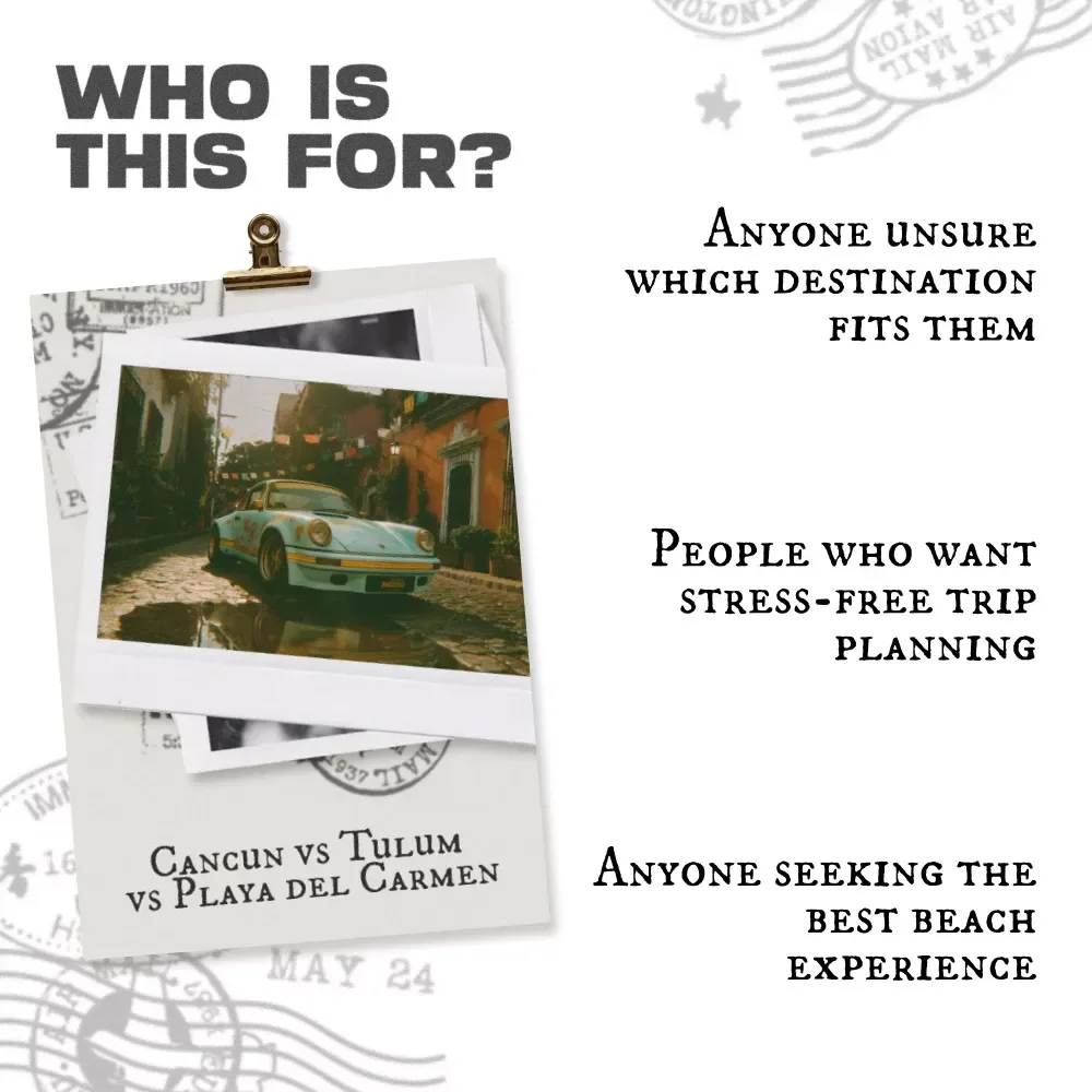 Cancun vs Tulum vs Playa del Carmen | Ultimate Mexico Travel Comparison eBook for Trip Planning | Digital Download Guide for Choosing Your Perfect Beach Destination