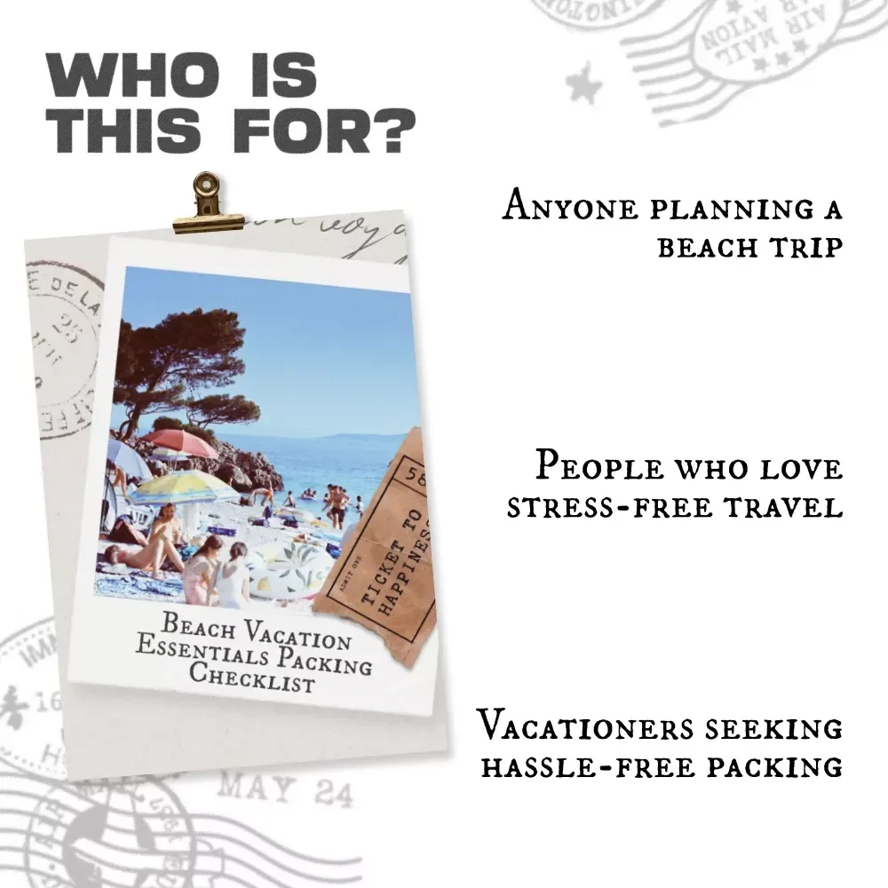 Beach Vacation Essentials Packing Checklist - The Ultimate Guide for Your Perfect Trip