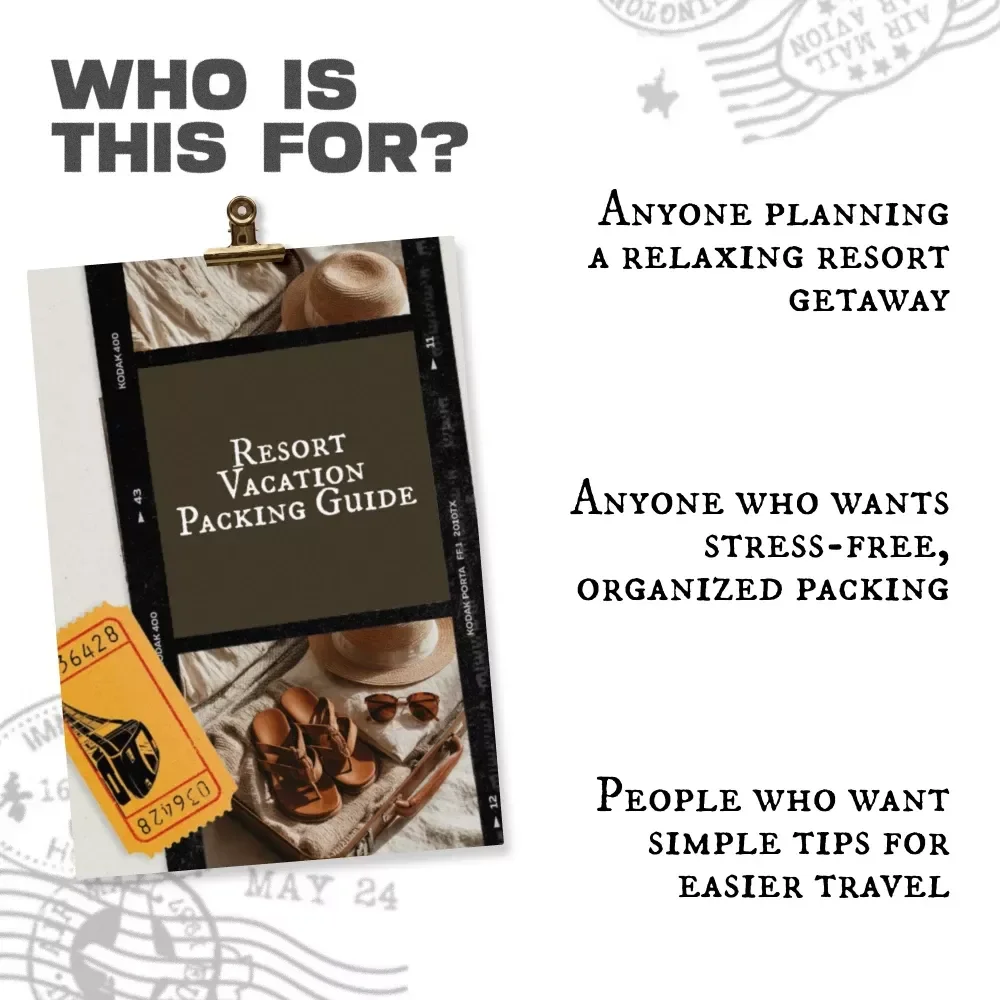 Resort Vacation Packing Guide — Ultimate Travel Checklist eBook, Digital Download for Stress-Free Resort Trips, Vacation Planning Printable, AI-Assisted Packing Tips
