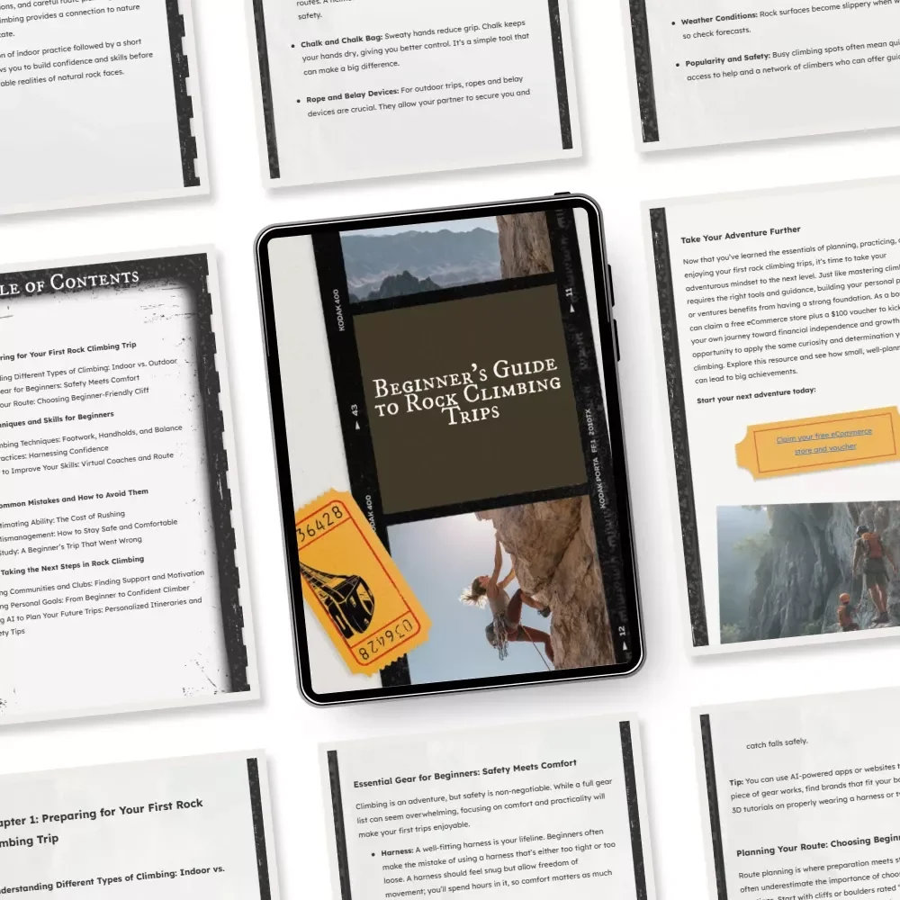 Beginner’s Guide to Rock Climbing Trips | Ultimate Starter Guide | Outdoor Climbing eBook & Digital Download