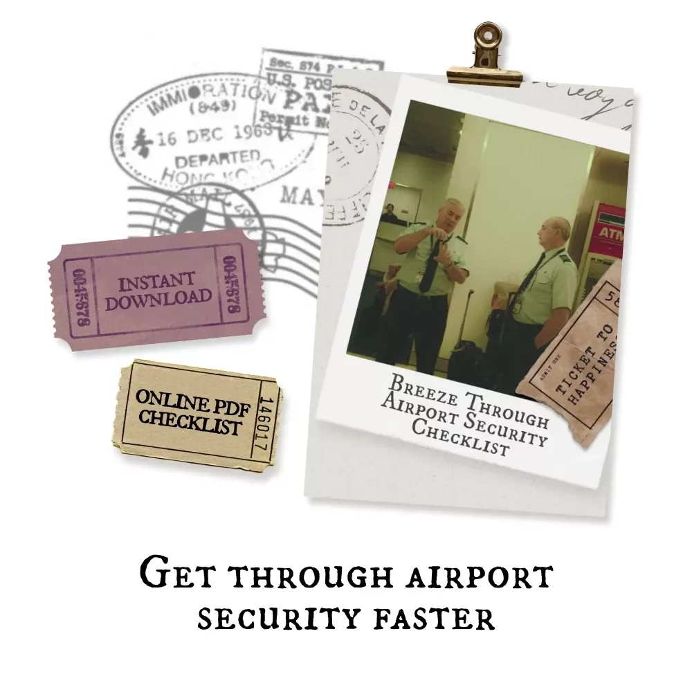 Breeze Through Airport Security Checklist | Printable Travel Checklist with Expert Tips on How to Get Through Airport Security Fast and Stress-Free