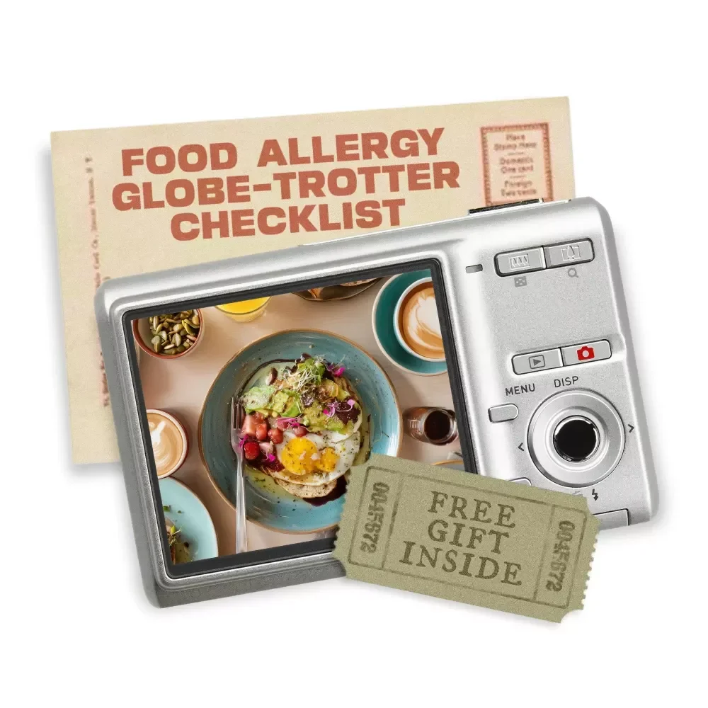 The Food Allergy Globe-Trotter Checklist | Digital Travel Checklist for food allergies traveling safely | Instant Download