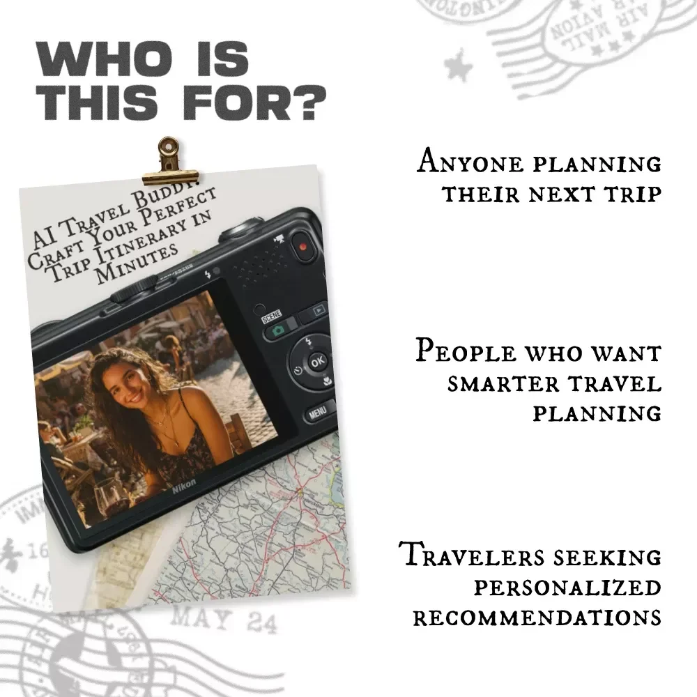 AI Travel Buddy: Craft Your Perfect Trip Itinerary in Minutes - Digital Download eBook Guide