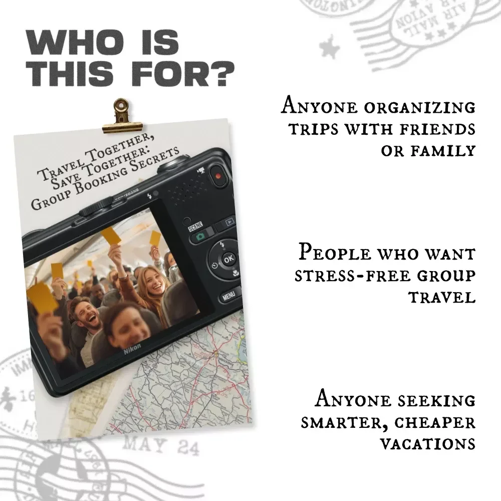 Travel Together, Save Together: Group Booking Secrets – The Ultimate Ebook for Smart Group Booking for Flights and Hotels, Budget-Friendly Trip Planning, and Stress-Free Group Travel