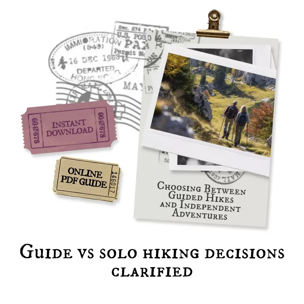 Choosing Between Guided Hikes and Independent Adventures | Ebook Guide to Hiking with a Guide vs Independently for Smart, Confident Outdoor Planning