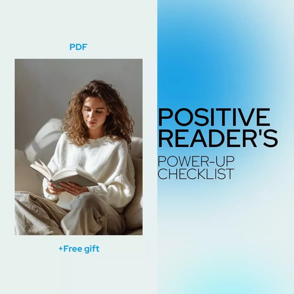 The Positive Reader's Power-Up Checklist | Digital Checklist for Books & Positive Mental Attitude Growth