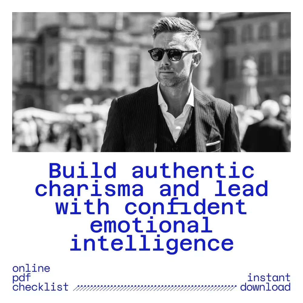 The Magnetic Leader’s Checklist | Charismatic Leadership Style Guide for Confident Presence, Influence & Vision | Digital Download