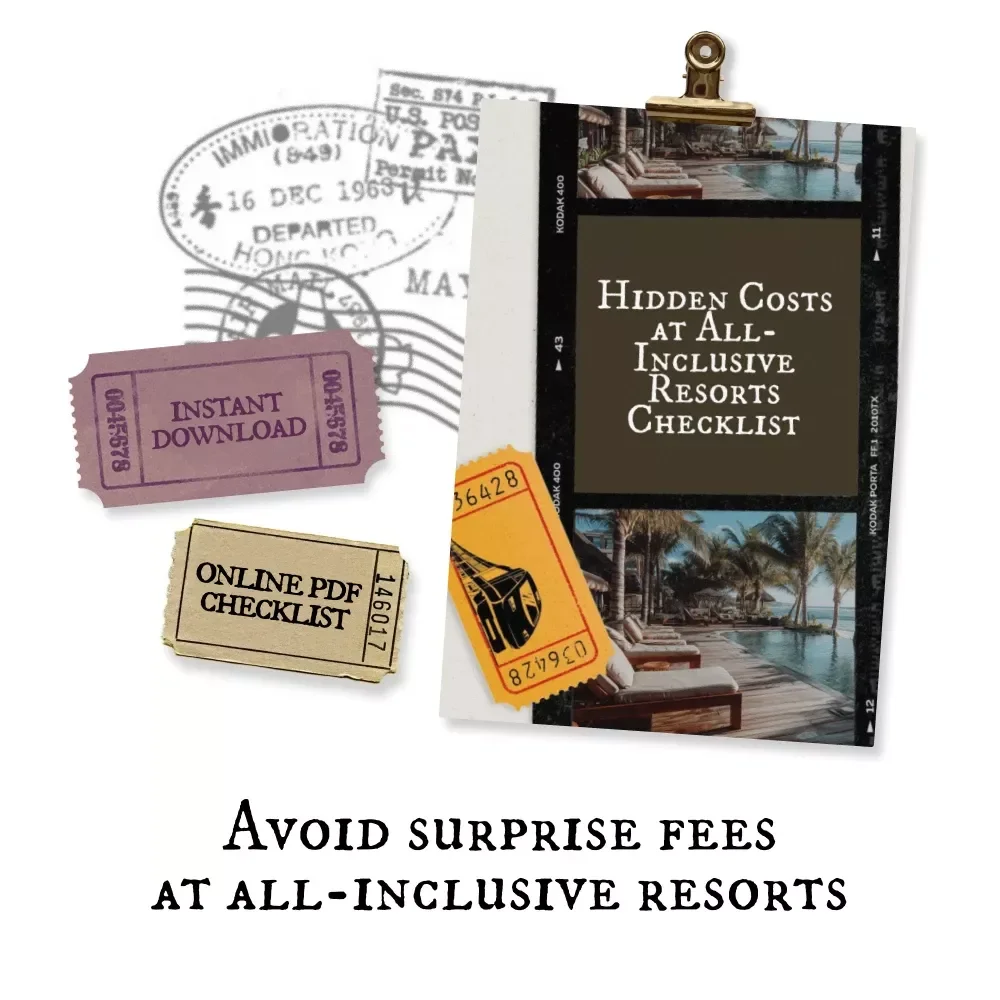 Hidden Costs at All-Inclusive Resorts Checklist | All-Inclusive Resort Fees Guide, Vacation Budget Planner, Travel Checklist Digital Download