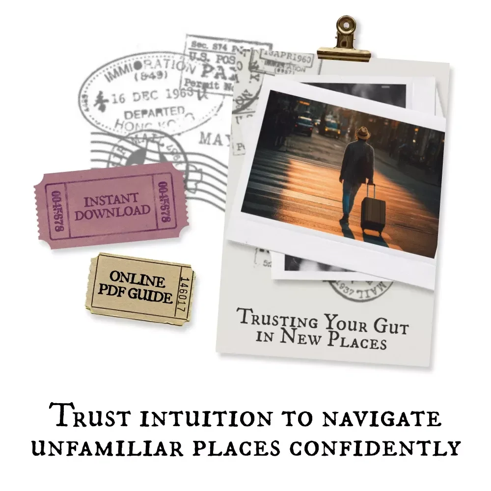 Trusting Your Gut in New Places – Intuition Guide for Travelers, Personal Safety & Confident Decision-Making | Digital eBook Download