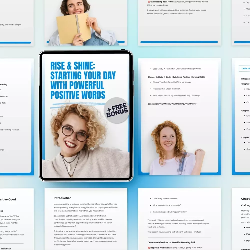 Rise & Shine: Starting Your Day with Powerful Positive Words – Daily Morning Positivity Guide for a Good Morning with Positive Words