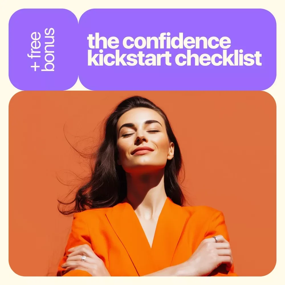 The Confidence Kickstart Checklist | How to Overcome Low Esteem Step-by-Step | Printable Self-Esteem & Mindset Reset