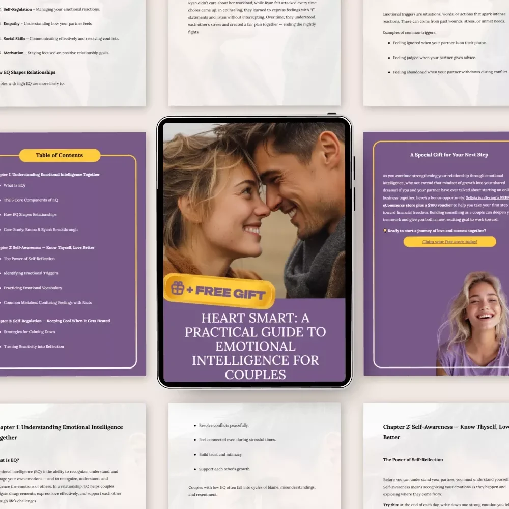 Heart Smart: A Practical Guide to Emotional Intelligence for Couples | Relationship Communication eBook | Build Trust, Empathy & Connection