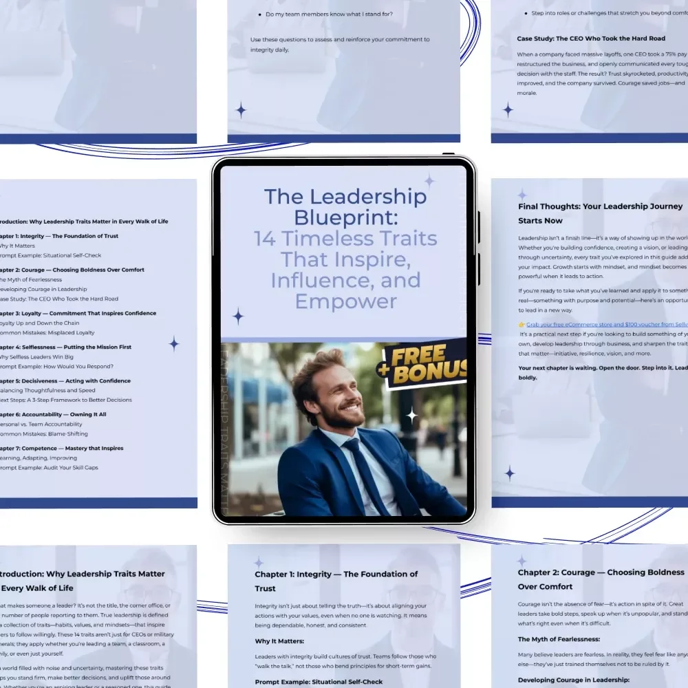 The Leadership Blueprint: 14 Timeless Traits That Inspire, Influence, and Empower | Leadership eBook on 14 Leadership Traits
