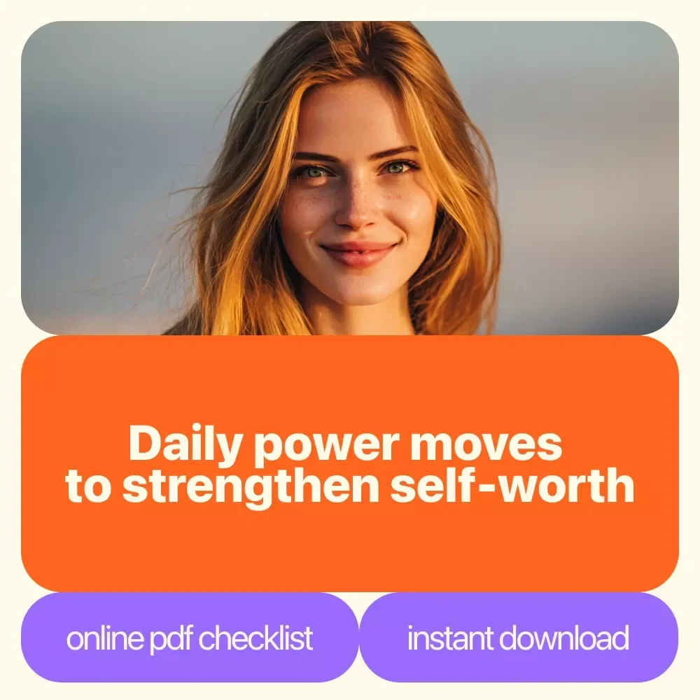 The Esteem Boost Checklist: 15 Power Moves to Build Unshakable Confidence | Daily Esteem Building Checklist for Self-Worth & Personal Growth