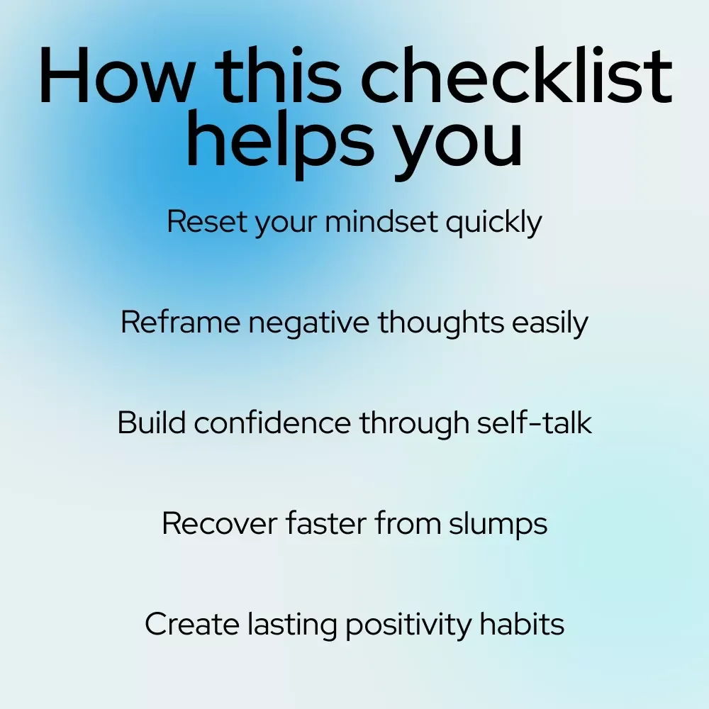 Bright Mind, Brighter Days: Your Positive Thinking Power Checklist – A Simple Guide on how to think positive thoughts for Everyday Mindset Reset